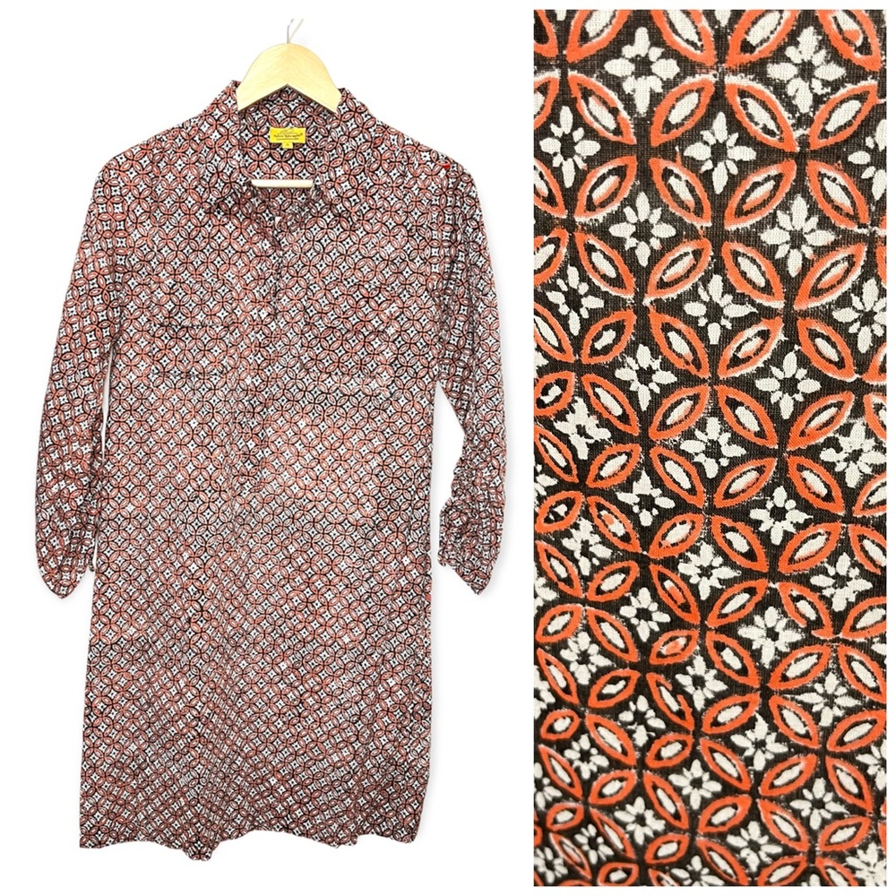 Roberta Roller Rabbit Button Down dress Size Small